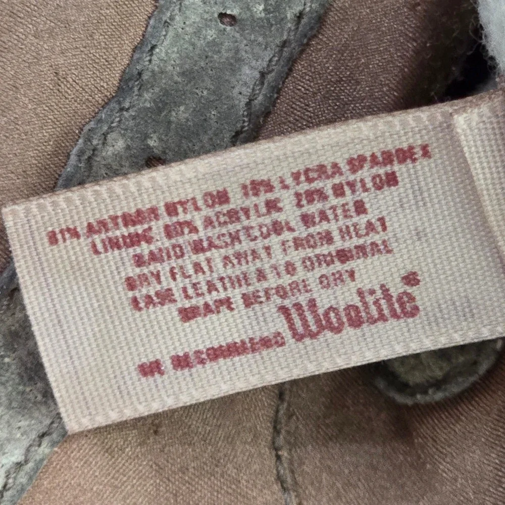 Vintage Isotoner Women's Tan Gloves Large Wool Trim Driving Gloves - Picture 3 of 15